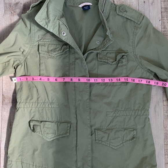 Gap Classic Design Green Khaki Cotton Anorak Barn Chore Utility Jacket S… - Picture 12 of 13
